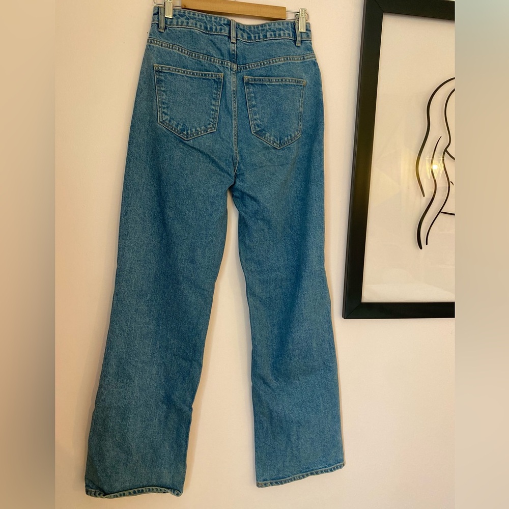 Only Blue Straight Leg Jeans with High Waist - Picture 2 of 4